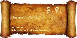 Hermel Virág névjegykártya