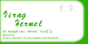 virag hermel business card